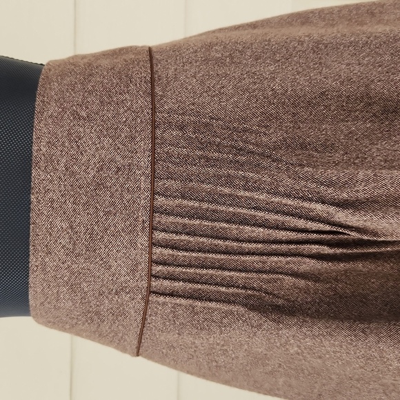 VTG Brown Tweed Wool-blend YOU ARE YOU Knee-length Skirt (L) - Picture 5 of 15